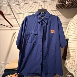 Casual Blue Button-Down Shirt